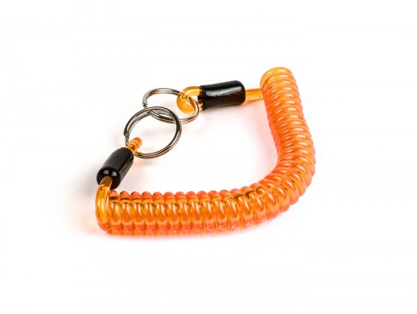 Key Ring Moto Nostra Spiral Length 150mm  Orange