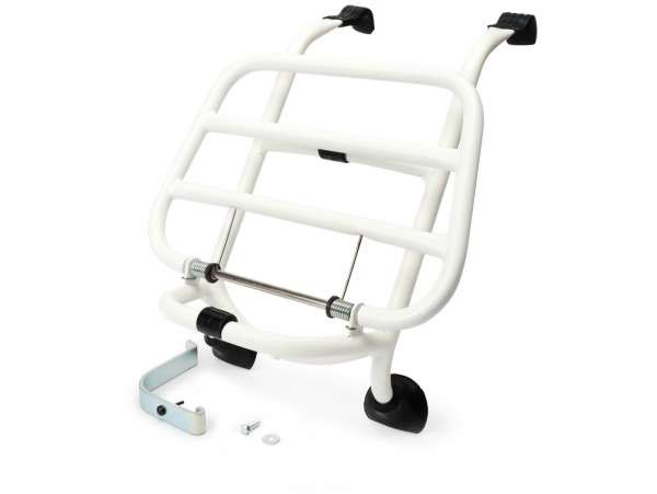 Front Rack, Fold Down Moto Nostra  White