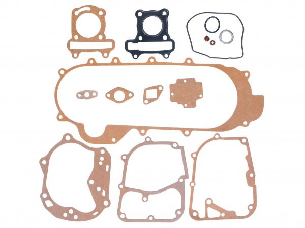 Engine Gasket Set For 12" Wheel, 729mm Drive Belt 101 Octane For Gy6 50cc (short Engine)