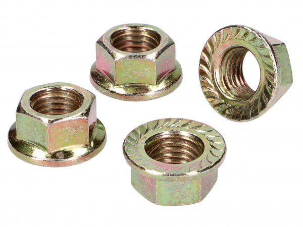 Cylinder Head Nut Set Naraku 4 Pcs  M10x1.25