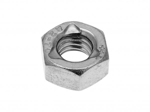 Hex Lock Nuts 101 Octane Din980 M6 Stainless Steel A2 (100 Pcs)