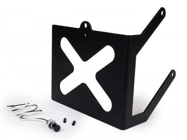 Licence Plate Holder, Side Jailbreak Customs, Stainless Steel Black