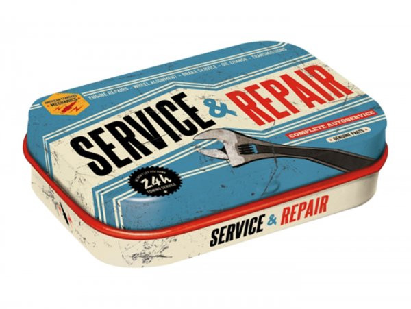 Pillbox Nostalgic Art "service & Repair"  4x6x2cm
