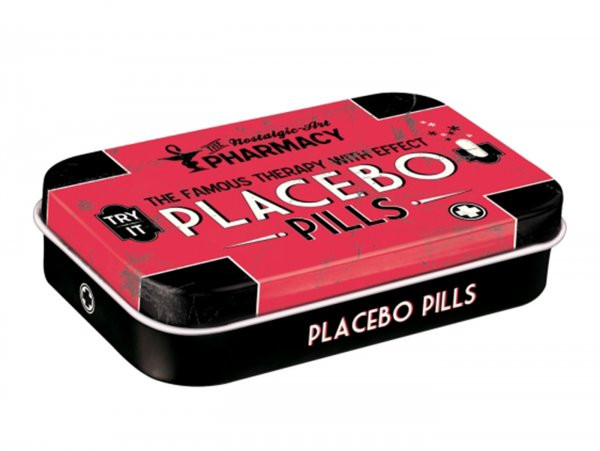 Pillbox, Xl Nostalgic Art "placebo"  6x9.5x2cm