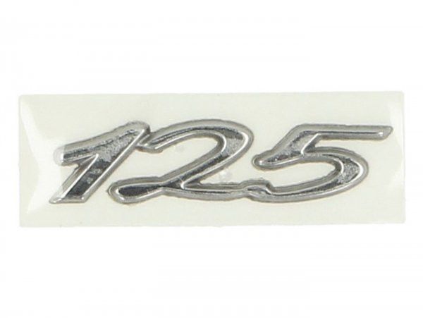 Luggage Compartment Label "125" Piaggio Vespa Gts 125  Selfadhesive