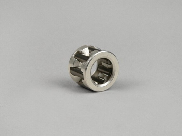 Small End Needle Bearing Stage 6 (10x17x13mm) Minarelli 50cc (conversion Bearing 12mm> 10mm Gudgeon Pin)  Silver