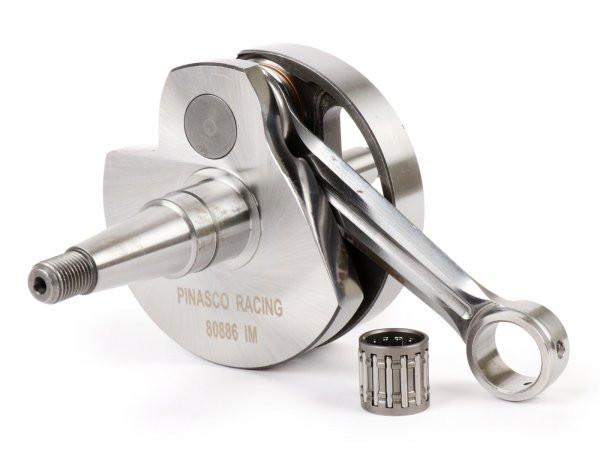Crankshaft Pinasco Racing, Rotary Valve, Stroke 57mm, Conrod 110mm  Extra Wide Crank Web (17.95mm) For Engine Case Pn26482041