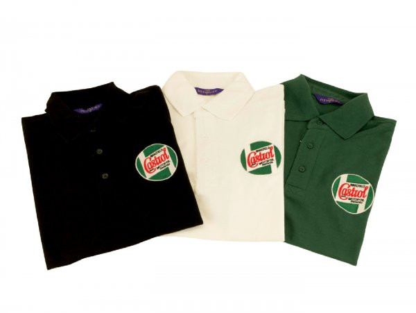 Poloshirt Castrol, Classic Men  Black  S