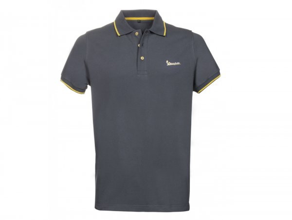 Poloshirt, Men Vespa "graphic", Grey L