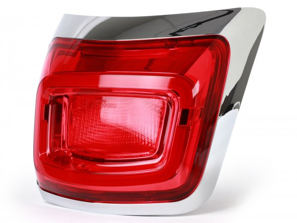 Taillight, Chrome Bezel Piaggio