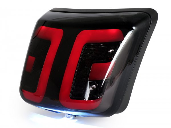Tail Light Tinted, Bezel Matt Black Power 1