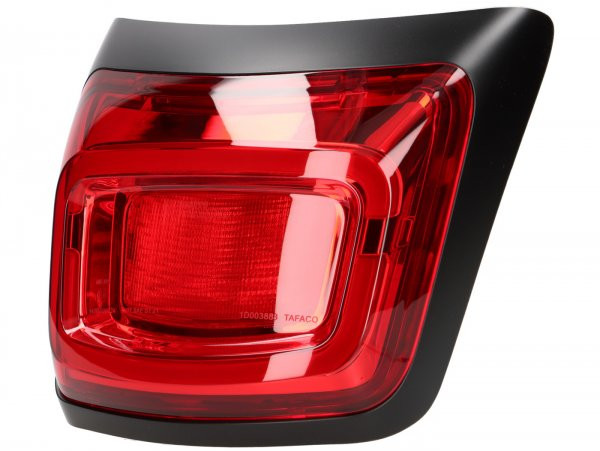 Taillight Piaggio Vespa Gtv Hpe 300 Rst 2023 Euro 5 Keyless Abs 4t 4v Lc (zapmd3108)  Matt Black
