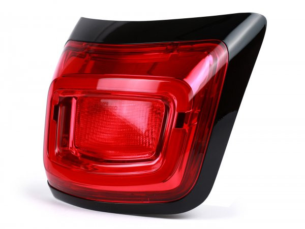 Taillight, Shiny Black Bezel Piaggio