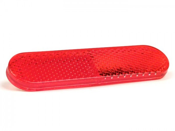 Reflector, Red, 96 X 24mm, For Gluing Piaggio
