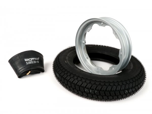 Wheel BGM Classic, Lambretta 3.50  10 Inch Tt 59p (reinforced)  Wheel Rim 2.1510 Grey