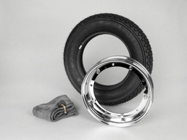 Wheel Vespa Michelin S83 3.50  10 Inch Tl 59j (reinforced)  Wheel Rim 2.1010 Chrome
