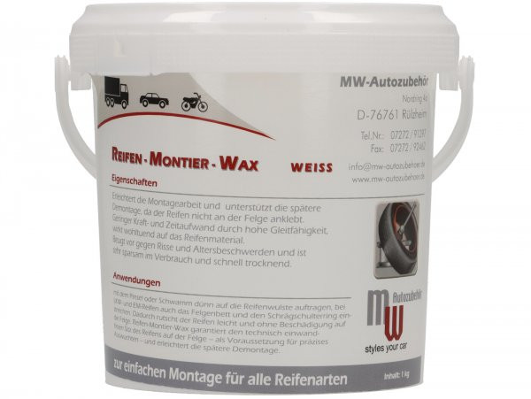 Tire Mounting Paste, White Econ 1 Kg