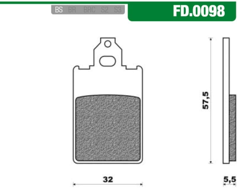 Remblokset New Fren Fd0098