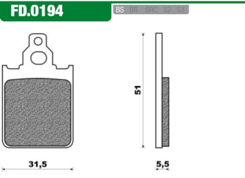 Remblokset New Fren Fd0194
