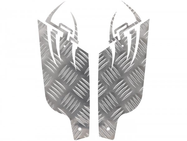 Runningboard Alloy Df Opticparts Style 16 Peugeot Jetforce  Rear Part  Alloy