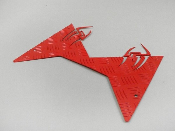 Runningboard Alloy Df Opticparts Style 16  Red