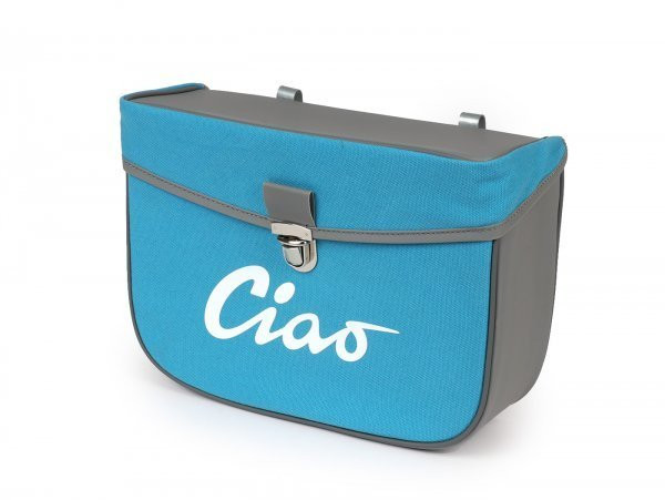 Saddlebag Moto Nostra Ciao Turquoise Grey