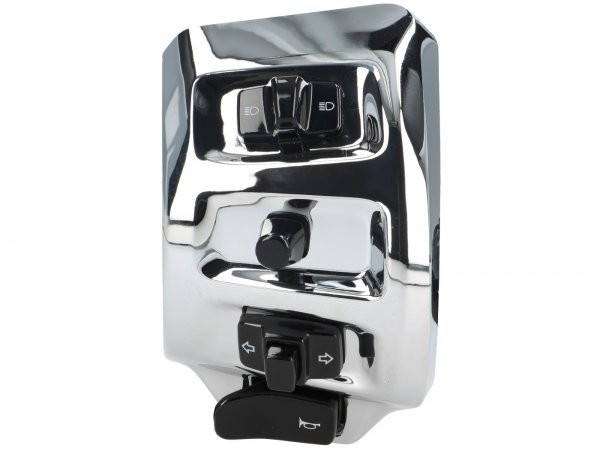 Switch Unit, Chrome, Left Piaggio