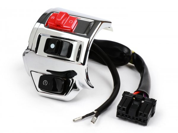 Switch Unit, Chrome, Right Piaggio