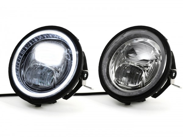 Headlight Incl. Conversion Ring And Headlight Support Moto Nostra