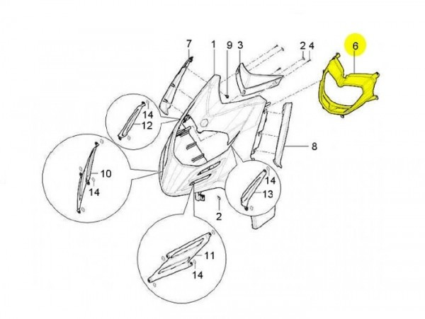 Headlight Rim Piaggio