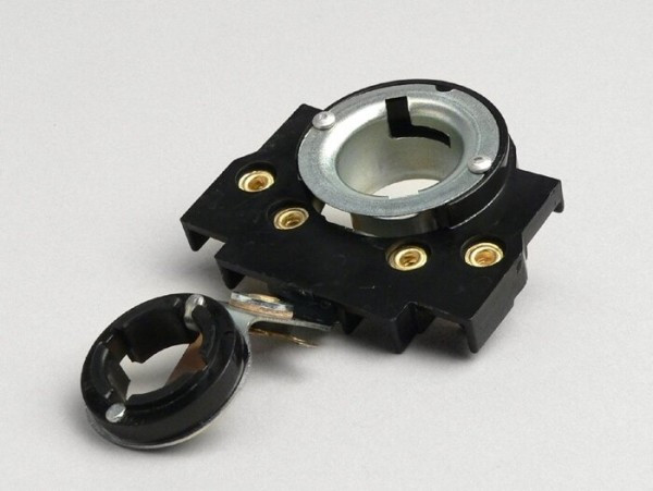 Headlight Bulb Holder Oem Qualityvespa V50/90 (bilux), Pv, Et3, Rally180 (vsd1t), Rally200 (vse1t), Sprint150 Veloce(vlb1t)  For Round Type Siem Headlight
