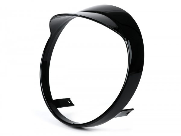 Headlight Rim With Visor Moto Nostra  Gloss Black
