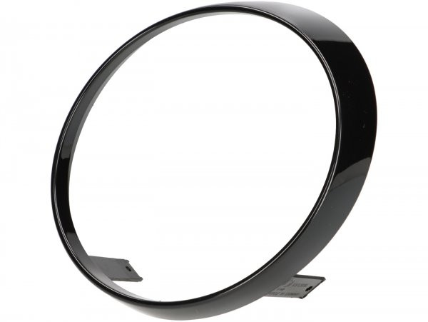 Headlight Rim, Shiny Black Moto Nostra