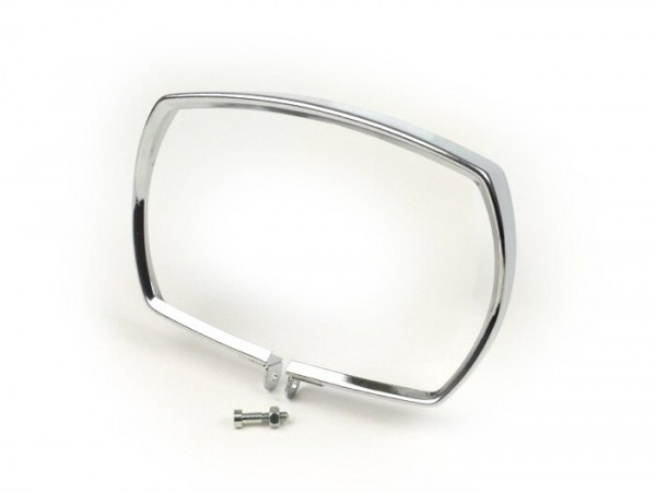 Headlight Rim Siem Rectangular Vespa V50 Special  Chrome