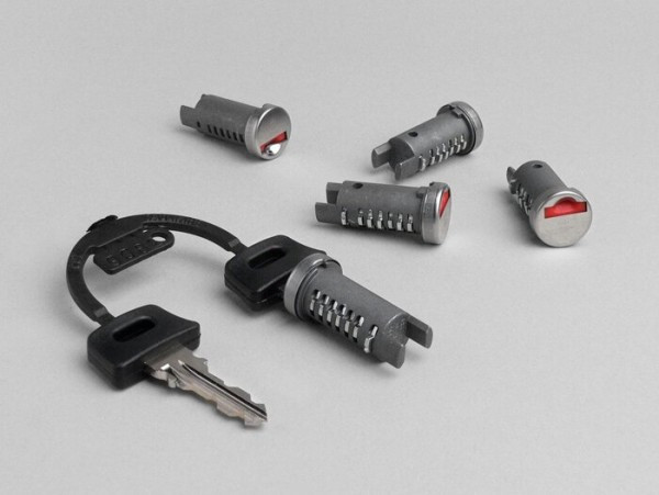 Schliesszylinderset oem Kwaliteit  5teilig (Piaggio, Vespa (Piaggio))