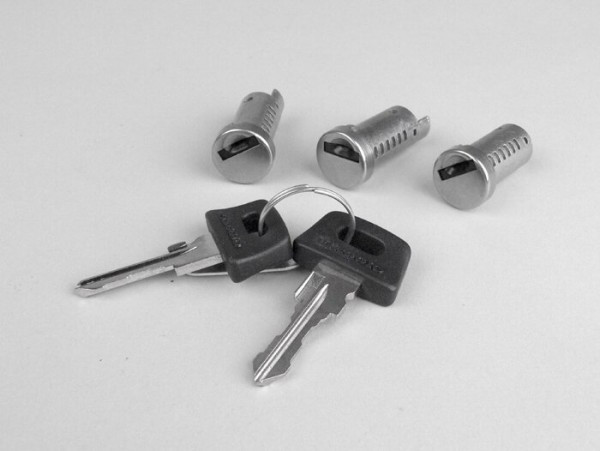 Lock Cylinder Set Piaggio Piaggio Zip (till 1999)  3pcs