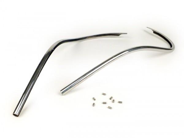Legshield Trim Mono Vespa  Stainless Steel