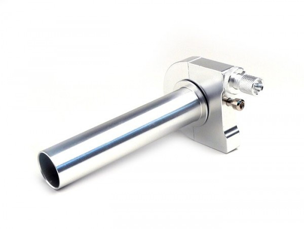 Quick Action Throttle Grip Oem Quality Cnc Silver