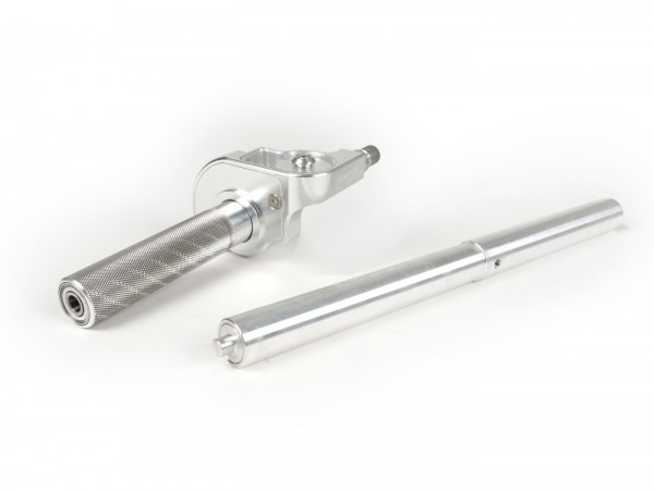 Quick Action Throttle Grip With Ball Bearing Scooter & Service Cnc Alloy  Anodised Silver