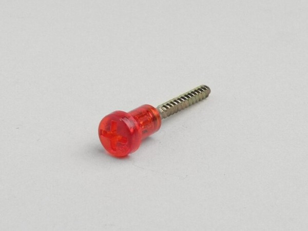 Screw Taillight Lens Piaggio  Red