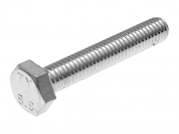 Hex Cap Screws / Tap Bolts 101 Octane Din933 M6x35 Full Thread Zinc Plated Steel (25 Pcs)