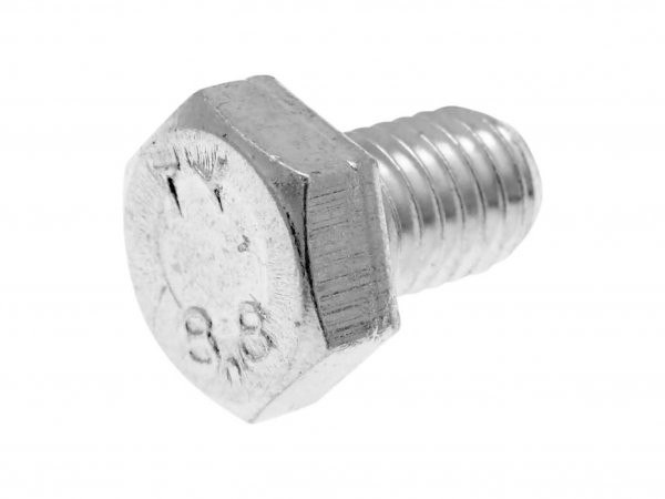 Hex Cap Screws / Tap Bolts 101 Octane Din933 M8x12 Full Thread Zinc Plated Steel (50 Pcs)