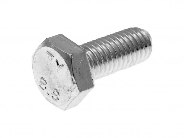 Hex Cap Screws / Tap Bolts 101 Octane Din933 M8x20 Full Thread Zinc Plated Steel (50 Pcs)