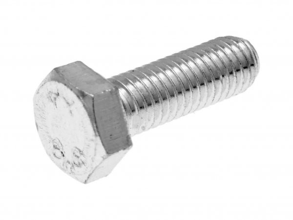 Hex Cap Screws / Tap Bolts 101 Octane Din933 M8x25 Full Thread Zinc Plated Steel (25 Pcs)