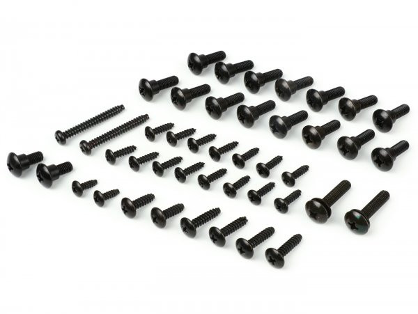 Screw Set For Body Parts Dmp Piaggio Zip Ii 50125  Black