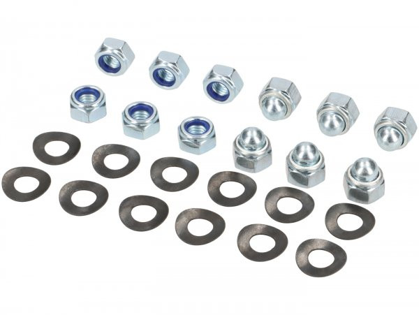 Screw Set For Front And Rear Wheels Jockeys Boxenstop  Zinc Plated