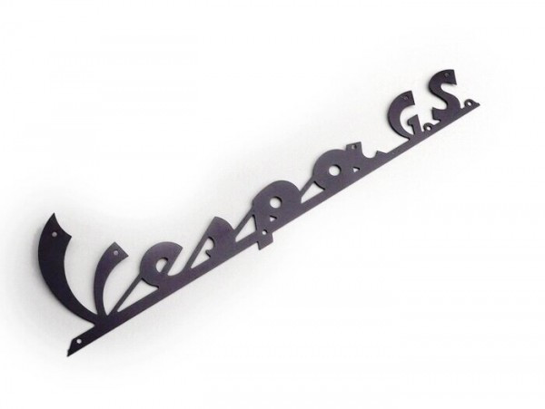 Badge Legshield Oem Quality Vespa Gs  Vespa Gs160 (since 1962)  Black
