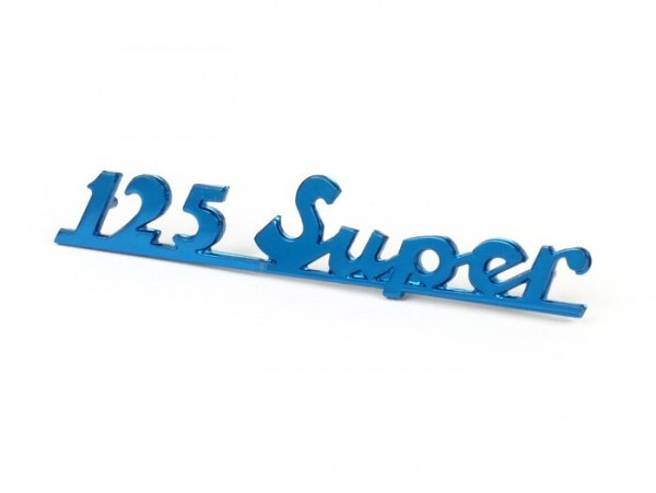 Badge Frame Rear Oem Quality Vespa 125 Super  Vespa Super 125 (since 1965)  Blue Anodised