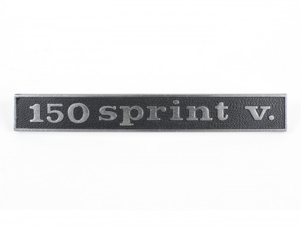 Badge Frame Rear Oem Quality Vespa 150 Sprint V. (rectangle)  Vespa Sprint150 Veloce (since 1969)
