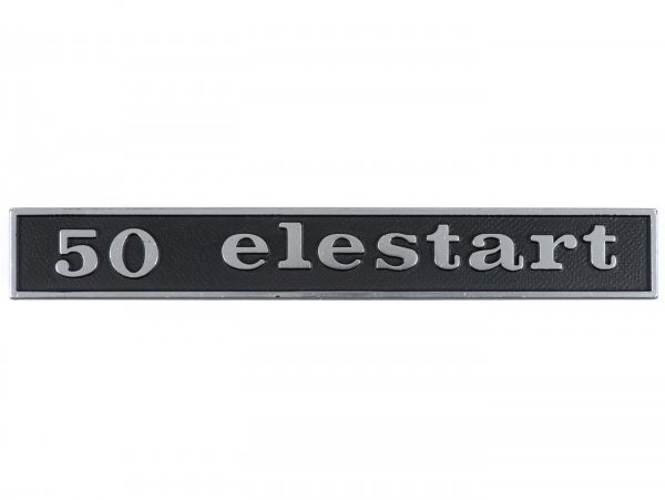 Badge Frame Rear Oem Quality Vespa 50 Elestart (rectangle)  Vespa 50 Elestart (since 1969)